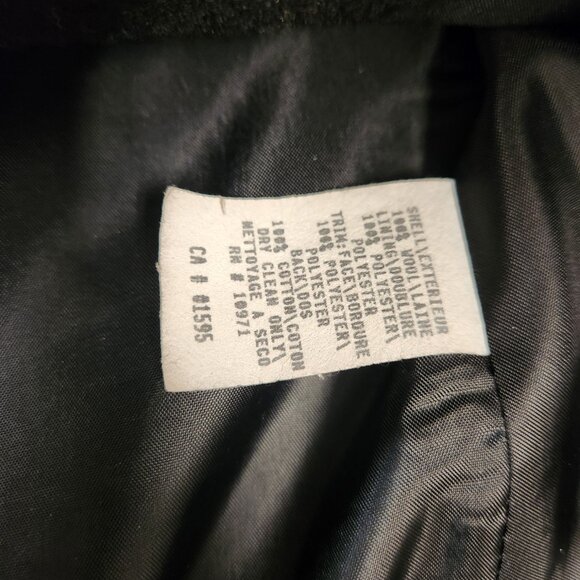 Beechers Brook Wool Zip Up Blazer Faux Leather Collar Sleeves - Size 6 - Picture 8 of 10